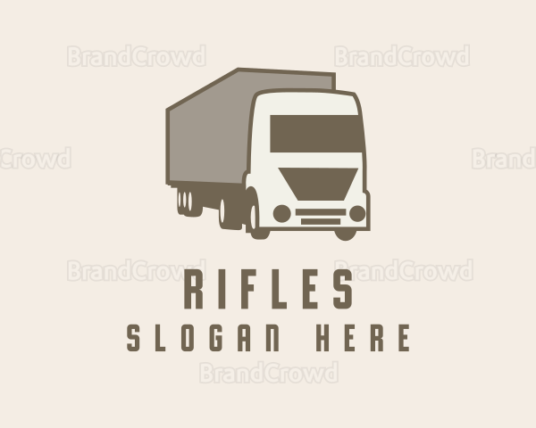 Logistics Trailer Truck Logo