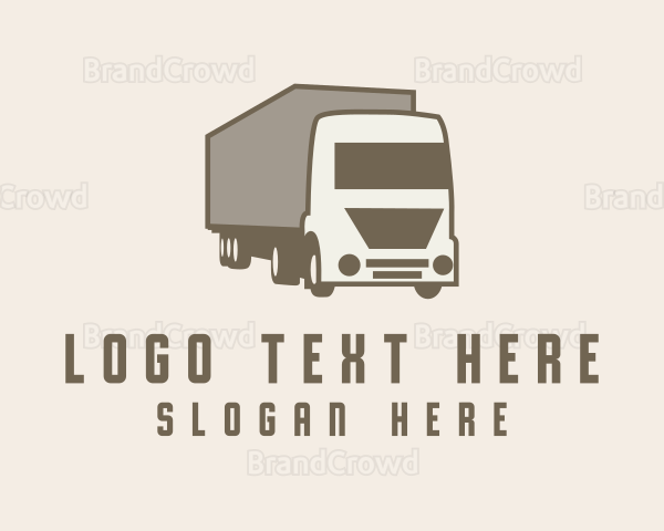 Logistics Trailer Truck Logo