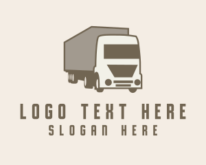 Freight - Logistics Trailer Truck logo design
