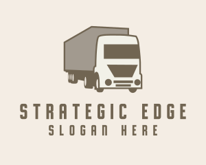 Logistics Trailer Truck Logo