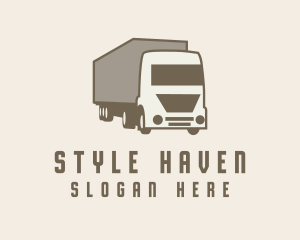 Logistics Trailer Truck Logo