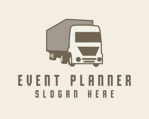 Logistics Trailer Truck Logo