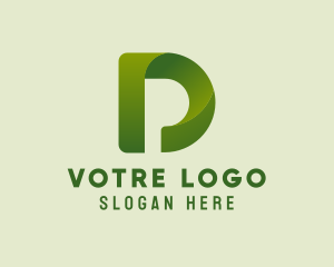 Modern Digital Letter D  Logo