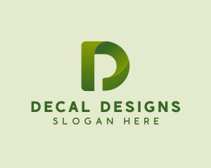 Modern Digital Letter D  logo design