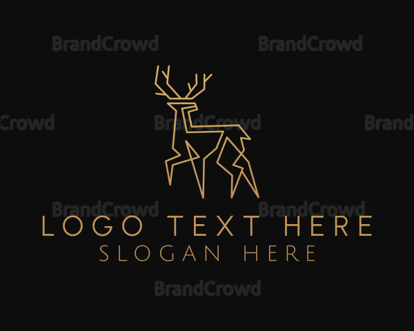 Deluxe Golden Deer Logo