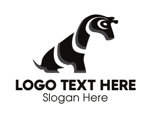 Dog - Wild Zebra Stuffed toy logo design