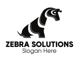 Wild Zebra Stuffed toy logo design