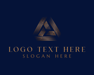 Investement - Luxury Premium Triangle logo design
