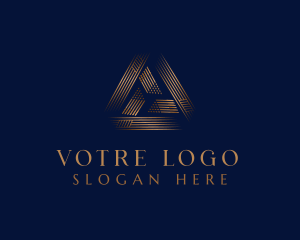 Pyramid - Luxury Premium Triangle logo design