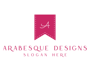 Stitch Thread Ribbon logo design