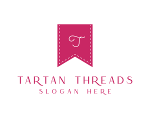 Stitch Thread Ribbon logo design