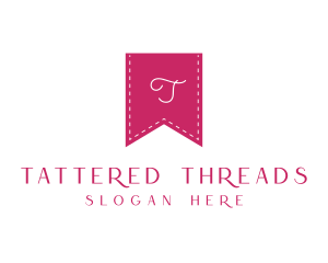 Stitch Thread Ribbon logo design