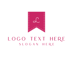 Reading - Stitch Thread Ribbon logo design