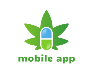 Edibles - Medical Marijuana Pill Capsule logo design