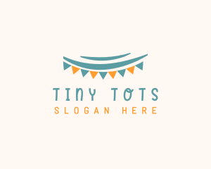 Toddler - Party Banner Flag logo design