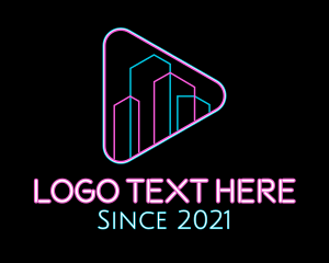 Lounge - Neon Residential Club logo design
