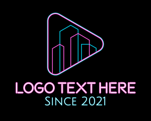 Night Club - Neon Residential Club logo design