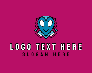 Stream - Alien Video Game logo design