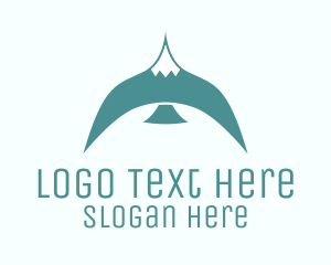 Shipyard - Teal Bird Flying logo design