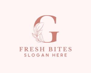 Beauty Wellness - Elegant Leaves Letter G logo design