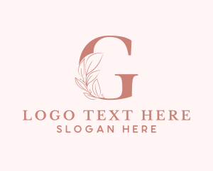 Bridal - Elegant Leaves Letter G logo design