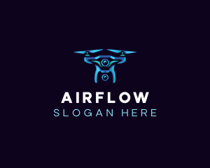 Aerial Photography Drone logo design