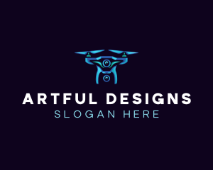 Aerial Photography Drone logo design