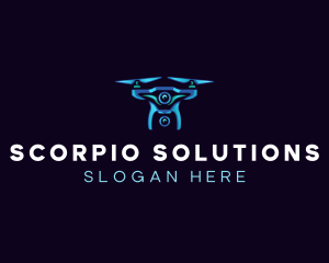 Aerial Photography Drone logo design