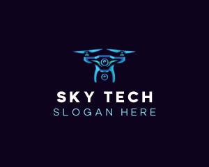 Drone - Aerial Photography Drone logo design