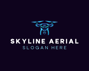 Aerial Photography Drone logo design
