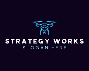 Aerial Photography Drone logo design