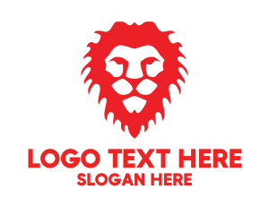 Safari - Red Lion Head logo design