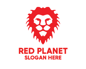 Red Lion Head logo design