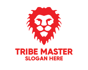 Red Lion Head logo design