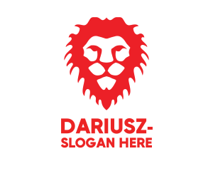 Symbol - Red Lion Head logo design