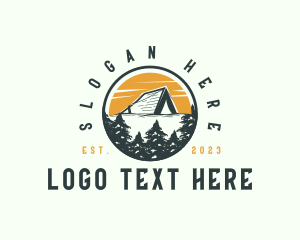 Pine Tree - Camping Nature Trip logo design