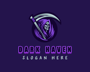 Skull Grim Reaper logo design