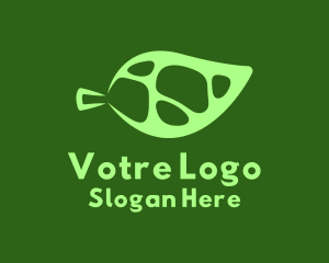 Green Organic Leaf  Logo