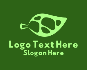 Green Organic Leaf  Logo