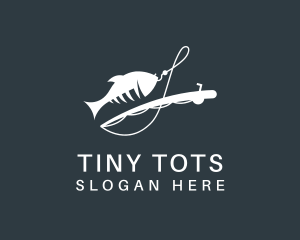 Seafood Fishing Rod  Logo