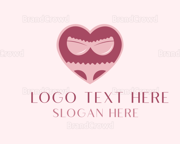 Adult Lingerie Heart Logo