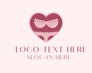 Lingerie - Adult Lingerie Heart logo design