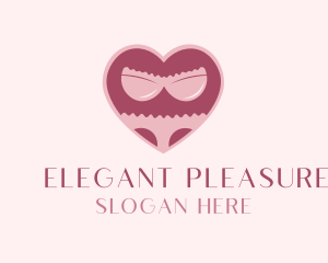 Adult - Adult Lingerie Heart logo design