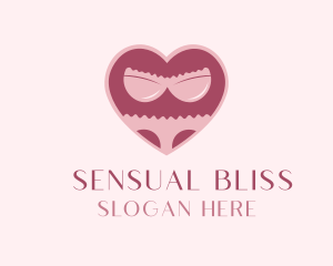 Adult - Adult Lingerie Heart logo design