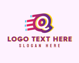 Static Motion - Speedy Motion Letter Q logo design