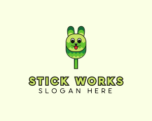 Stick - Bunny Rabbit Popsicle logo design