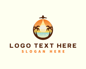 Tourist - Travel Beach Vacation logo design