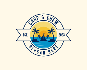 Vacation - Summer Beach Vacation logo design