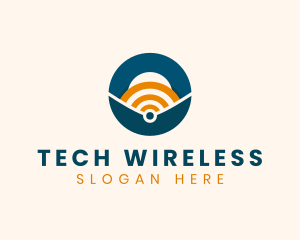 Wireless - Online Internet Signal logo design