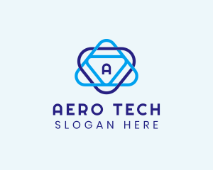 Tech Triangle Arrow Agency logo design